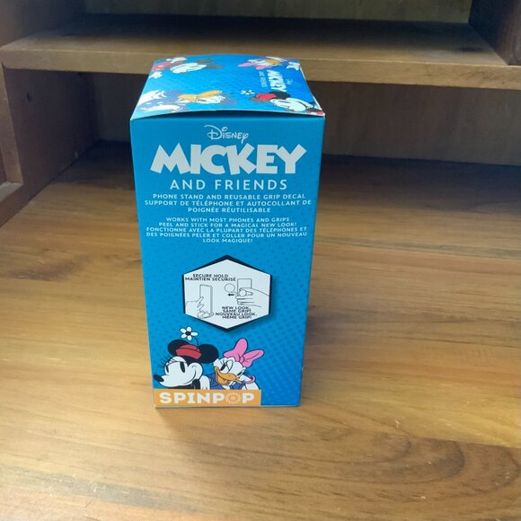 MICKEY MOUSE SPINPOP PHONE STAND & REUSABLE GRIP DECAL - NEW IN BOX - Picture 5 of 6